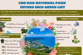 Con Dao National Park receives a new recognition from IUCN