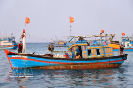 Daybreak at Ly Son’s fishing port