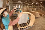Production of indoor and outdoor wooden furniture for export to the US, Japan, the Republic of Korea, and Middle Eastern markets at Hiep Long Furniture Manufacturing Company, An Phu ward, Thuan An town, Binh Duong province. (Photo: VNA)