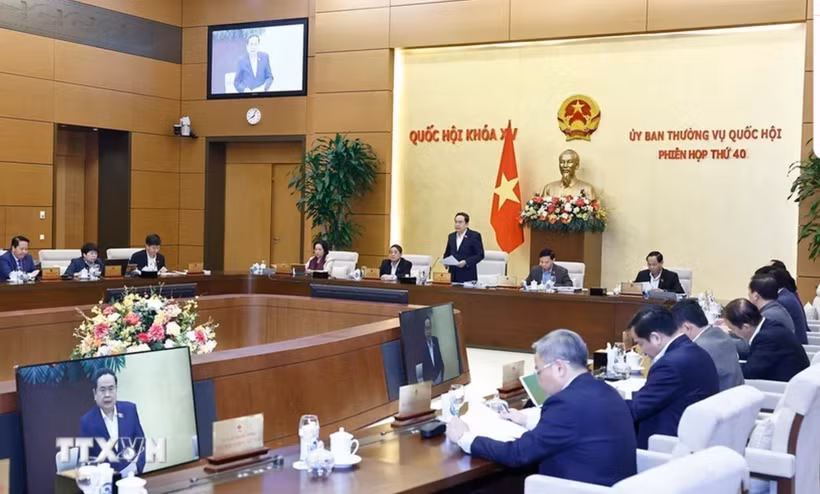 At the 40th session of the National Assembly Standing Committee on December 10. (Photo: VNA)