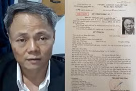 Doan Bao Chau is indicted on making, storing, disseminating or spreading information, documents and materials aimed at opposing the State of the Socialist Republic of Vietnam. (Photo: cand.com.vn)