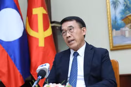 Bounleua Phandanouvong, head of the External Relations Commission of the Lao People's Revolutionary Party (LPRP) Central Committee, in an interview granted to the Vietnam News Agency (Photo: VNA)