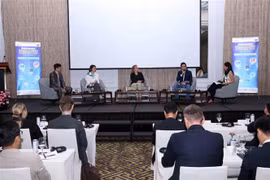 The plenary session of the international forum “Connecting the Europrean Tech Business Offer with Vietnam’s Digital Future” (Photo: VNA)
