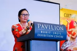 President of the Malaysia – Vietnam Friendship Association Tran Thi Chang speaks at the event. (Photo: VNA)