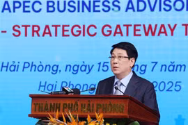 State President Luong Cuong speaks at the Hai Phong Investment Promotion Conference in the northern port city on July 15. (Photo: VNA)