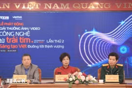 The Vietnam News Agency and the Viettel Military Industry - Telecom Group (Viettel) launch the award in February. (Photo: VNA)