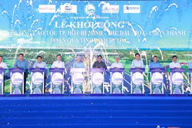 Construction of HCM City - Thu Dau Mot - Chon Thanh expressway begins