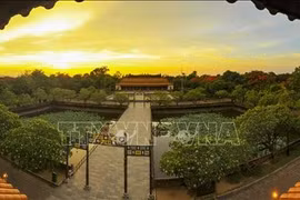 A view of Thai Hoa Palace of Hue ancient city (Photo: VNA)