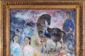 The oil painting"Property of a Lady of Title" by Vu Cao Dam (Photo: Sloane Street Auctions)