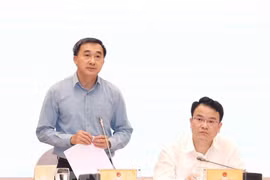 Deputy Minister of Health Tran Van Thuan speaks at the Government’s regular April meeting on May 6. (Photo: VNA)