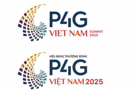 The logo of the fourth Partnership for Green Growth and the Global Goals 2030 (P4G) Summit.