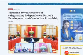 Uch Leang's article on Khmer Times (Photo: VNA)
