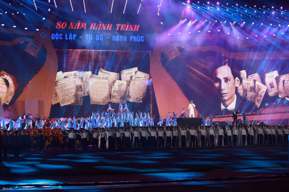 Special national art programme “80 Years of Independence – Freedom – Happiness.” (Photo: VNA)