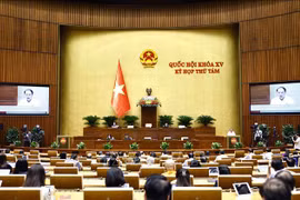  Lawmakers gather on November 1 morning as part of the 15th National Assembly (NA)’s 8th session. (Photo: VNA)