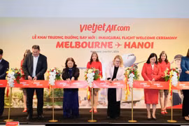 On the new flight route, two round-trip flights using the wide-body Airbus A330 aircraft are operated weekly on Tuesdays and Saturdays. (Photo: VNA)