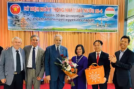 At the event held in Budapest, Hungary, to mark the 49th anniversary of the liberation of the South and the national reunification (Photo: baoquocte.vn)