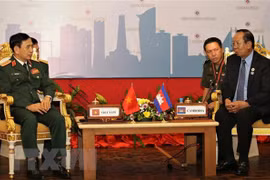 Defence Minister meets Cambodian, Chinese counterparts in Cambodia