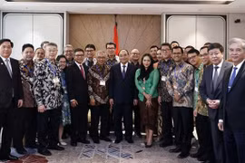 President receives Indonesia - Vietnam Friendship Association President in Jakarta