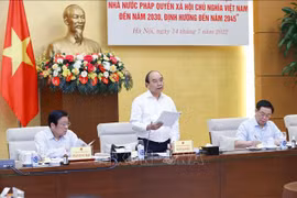 Meetings look into strategy on building, perfecting rule-of-law socialist State