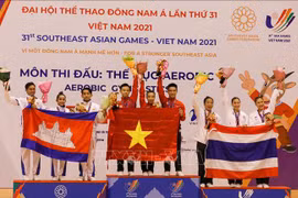 SEA Games 31: Vietnamese aerobic gymnasts earn gold in first competition day