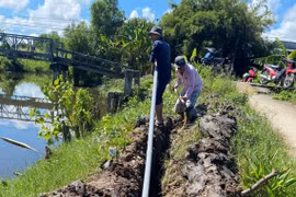 Households in saltwater affected Ca Mau to access to clean water