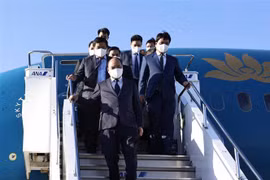 President arrives in Tokyo for late Japanese PM's funeral