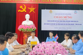 Lao trade union delegation visits Ha Nam province