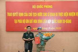 Vietnamese officer joins UN peacekeeping mission