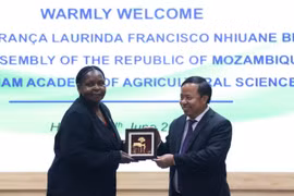 Mozambican guest visits Vietnam Academy of Agricultural Sciences 