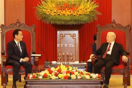 Party leader welcomes visiting Japanese PM Kishida Fumio