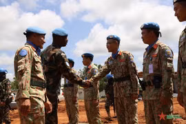 Engineering Unit Rotation 1 in Abyei celebrates National Day