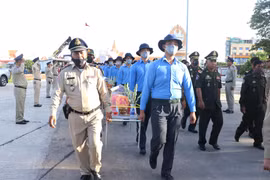 Re-burial service held for soldier remains repatriated from Cambodia