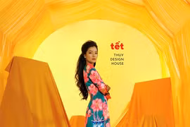 Famous designer's ao dai collection celebrates 'Tet'