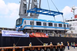 More trains for HCM City’s first metro line arrive in Vietnam