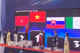 Vietnamese athletes win golds at world martial arts championships