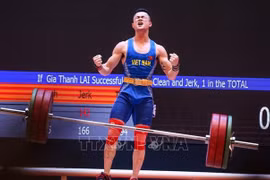 Vietnamese weightlifters perform impressively at Asian tournament