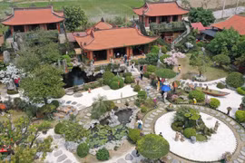 Peaceful atmosphere at Phat Quang Pagoda