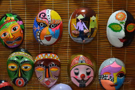 Mask painter in Hoi An ancient town