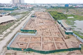 The excavation covers an area of over 6,000sq.m with 60 research pits, each measuring 100sq.m. (Photo courtesy of the Institute of Archaeology) 