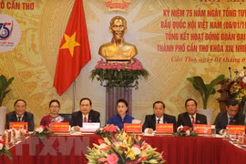 Top legislator attends celebrations of 75 years of first NA election in Can Tho