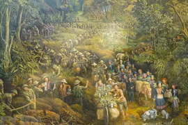Gigantic painting reenacts historic Dien Bien Phu Victory 