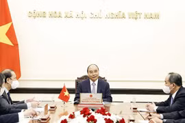 President holds online talks with Japanese Prime Minister