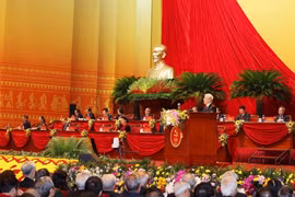 Overview of the opening ceremony of 13th National Party Congress (Photo: VNA)