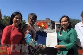 Vietnamese flag raised in US city of Jersey on National Day