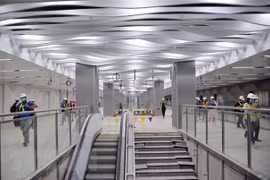 Ba Son underground station’s ground floor completed ahead of schedule