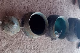 Copper artefacts unearthed in central Nghe An province