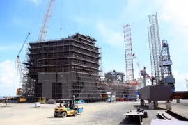 Largest jack-up drilling rig launched in Ba Ria-Vung Tau