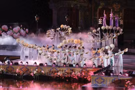 An art performance at the event. (Photo: VNA)