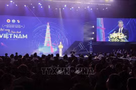 President To Lam speaks at the ceremony. (Photo: VNA)