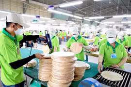 At a wood processing factory in HCM City (Photo: VNA)